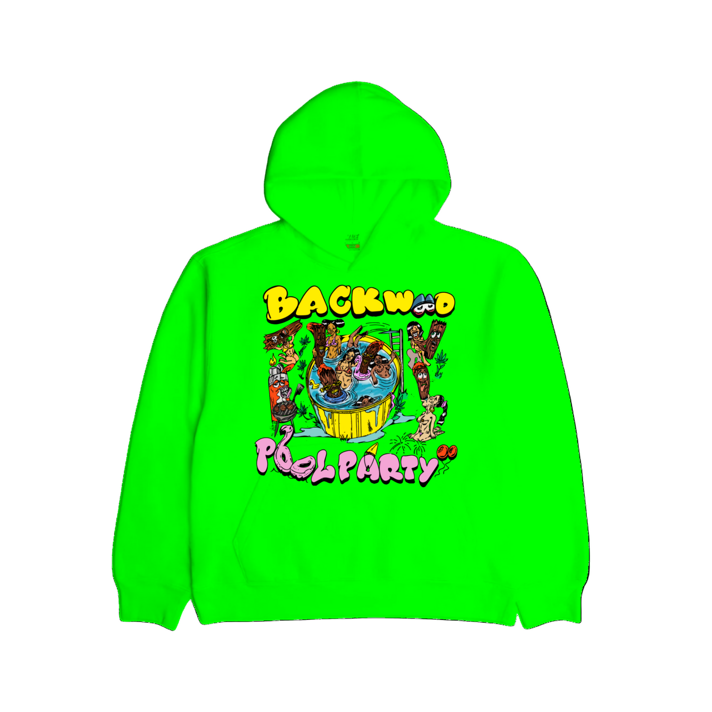 BACKWOOD POOL PARTY PULLOVER HOODIE GREEN